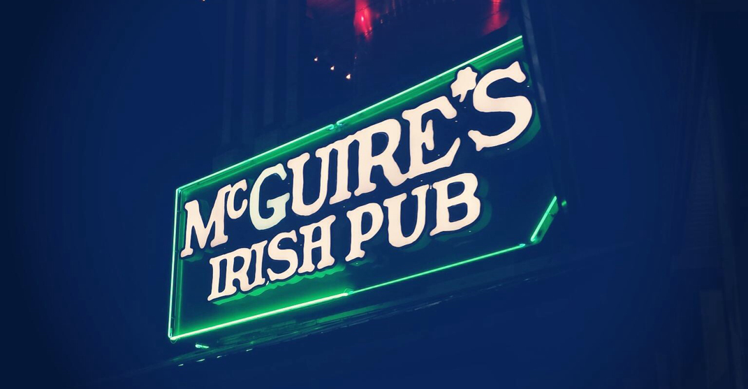 McGuires Irish Pub Sign